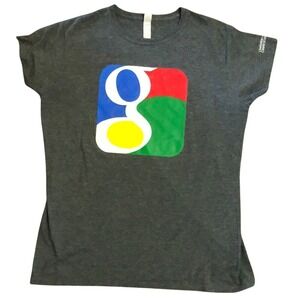 Gray‎ Google T-Shirt with Colorful Logo